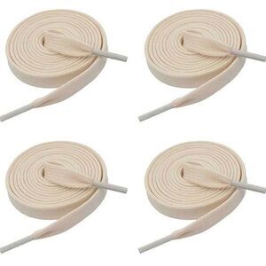 2 Pairs 5/16" Fine Weave Flat Shoe Lace Shoestring for Running Athletic Sneaker